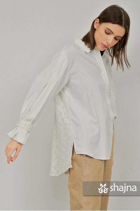 WHITE STORIA SHIRT - SK1042