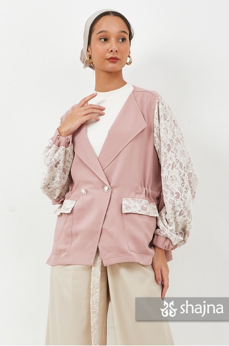 PINK ASAGI SHORT COAT - SK1111