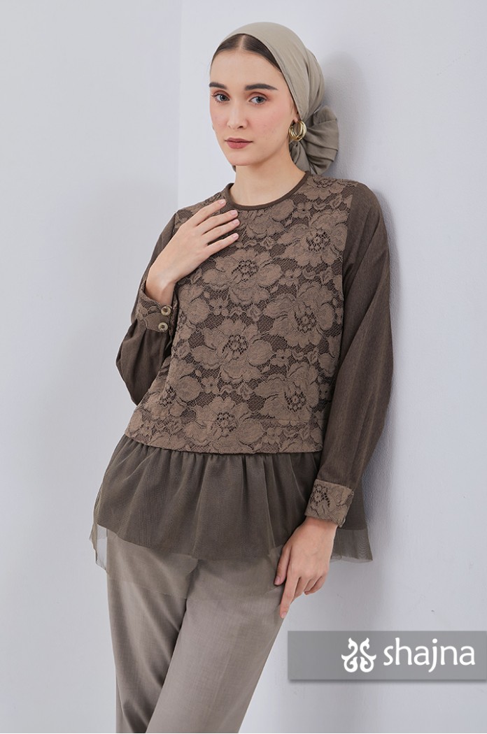 ATASAN CELESTIA COKLAT - SK1231