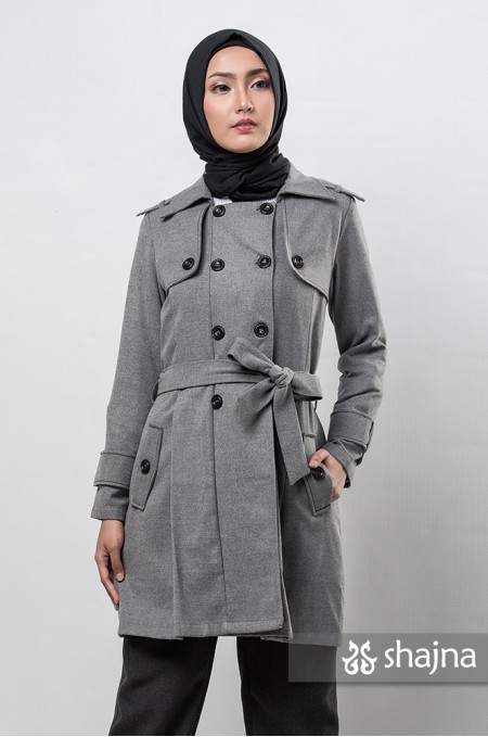 SK805B - GREY DAGNEY COAT