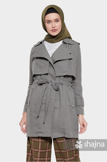 MINT GREY HAZEL COAT - SK941