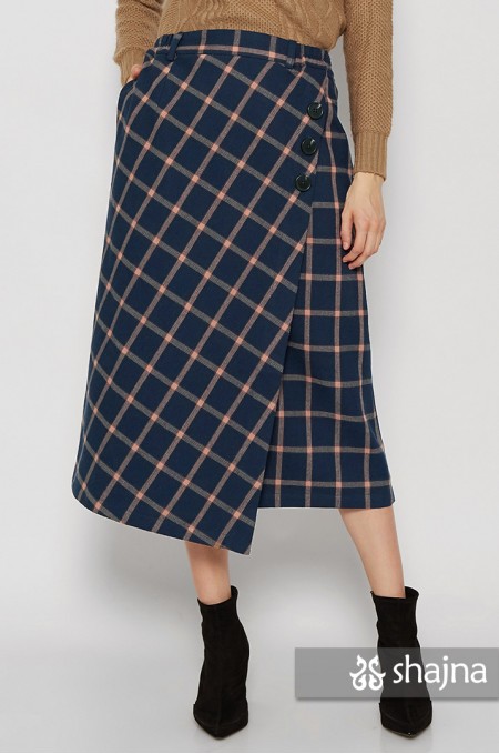 MIDI SKIRT DIAMONIQUE NAVY - SS121