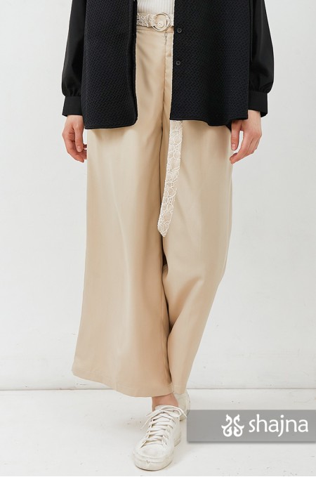CREAM HIGAE TROUSERS - ST1107