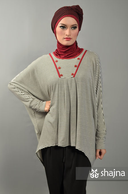 SK351 - ATASAN BOXY GARIS-GARIS