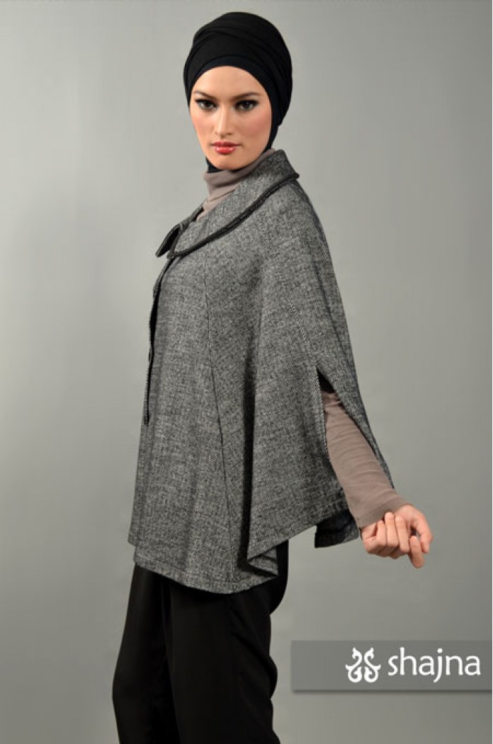 SK352 - ASYMMETRICAL JERSEY CAPE