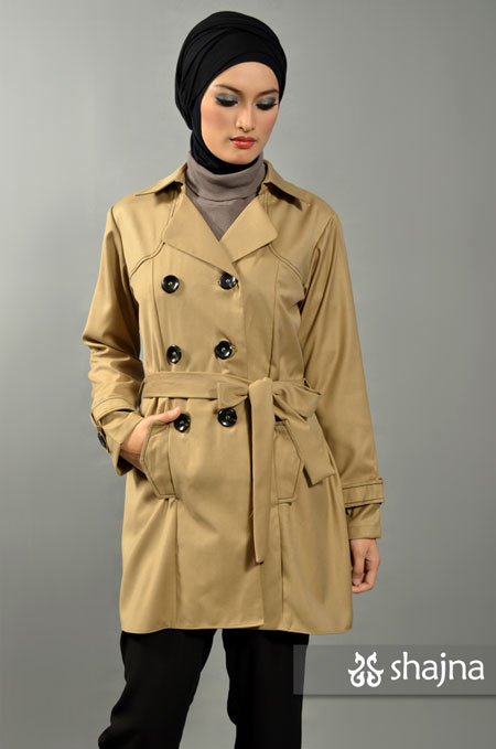 SK354 - COAT DENGAN DETAIL JAHIT TINDAS